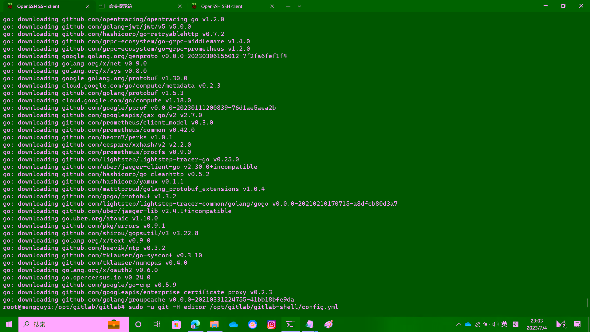 安装 GitLab Shell